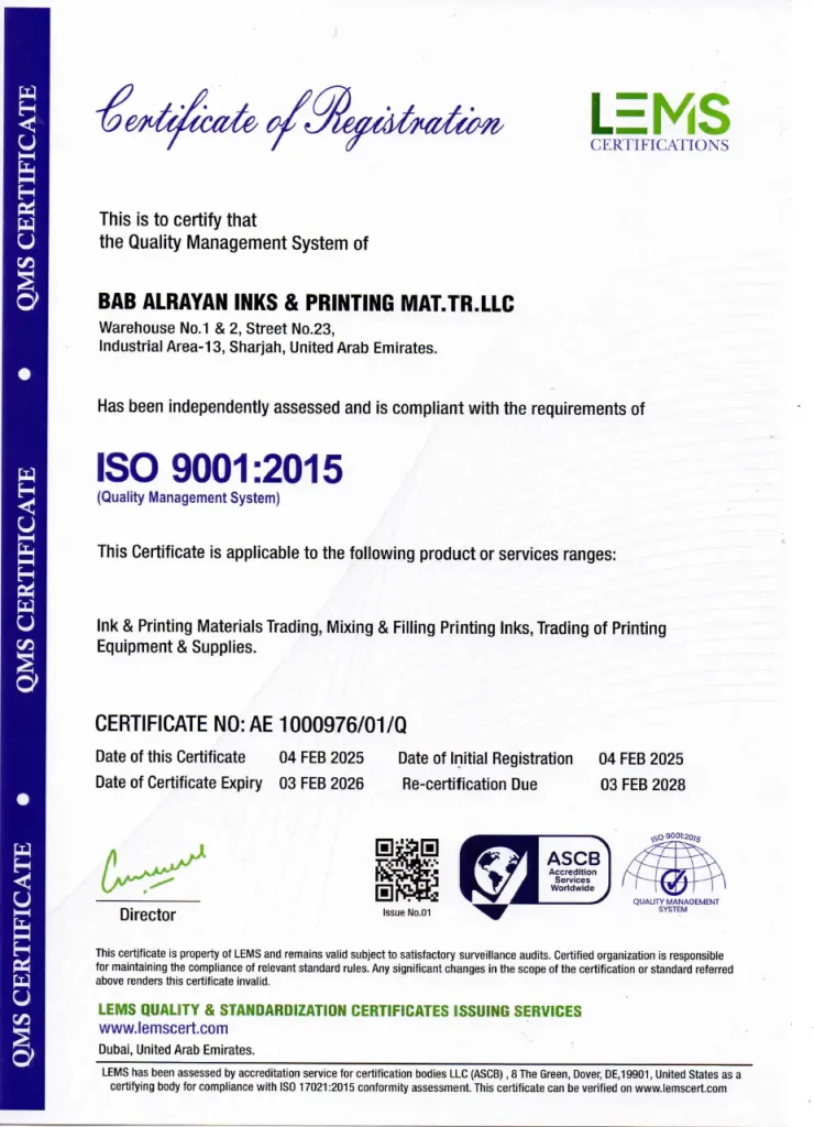 ISO CERTIFICATE QUALITY MANAGEMENT